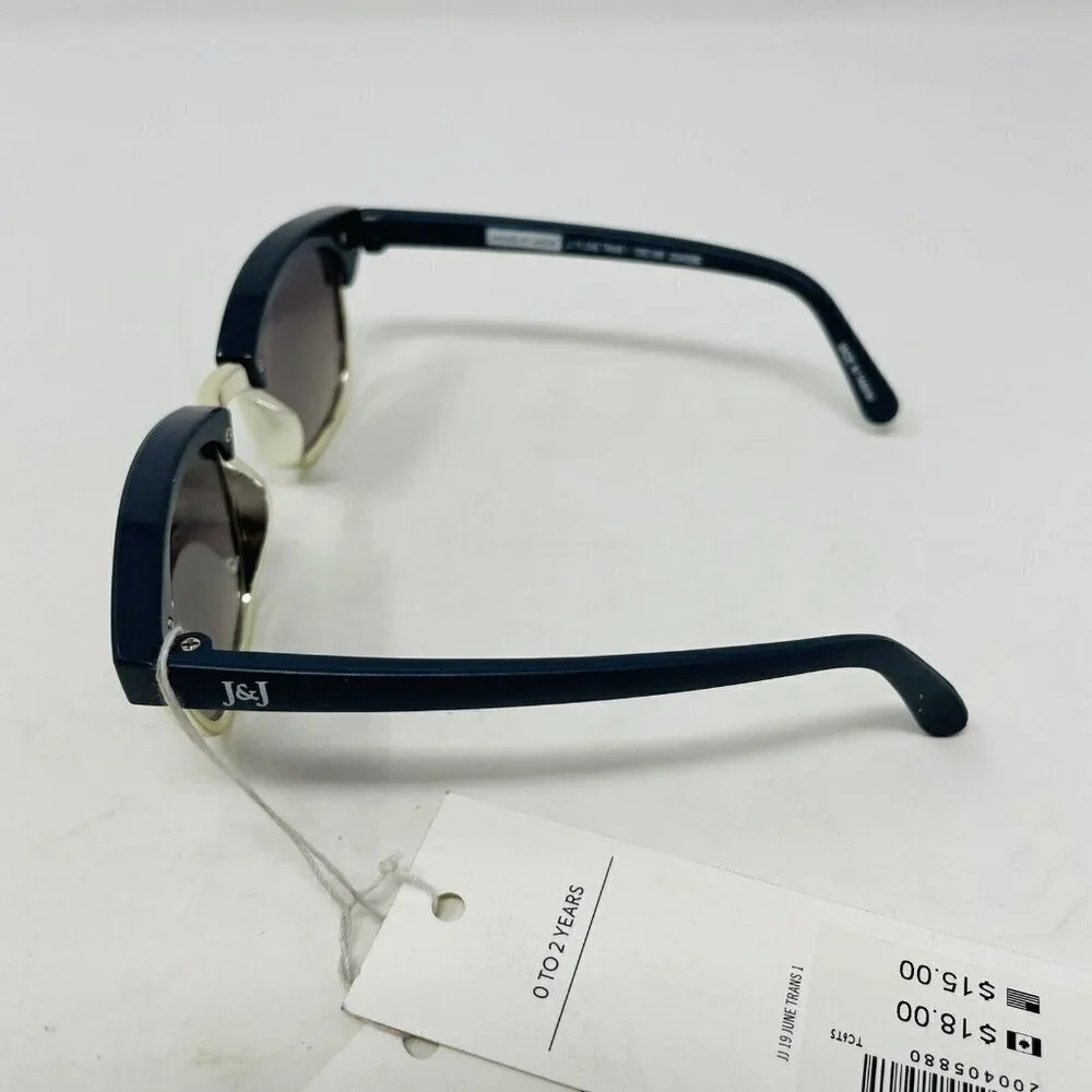 Janie and Jack Baby Boys 0-2 Years Vintage Inspired Wayfarer Sunglasses in Navy